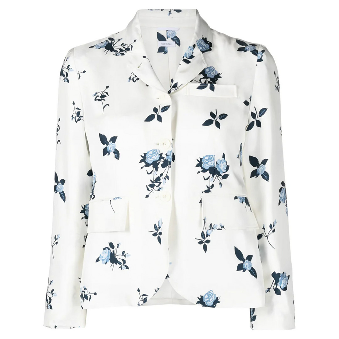 Silk Floral Slim Fit Sport Coat - 1