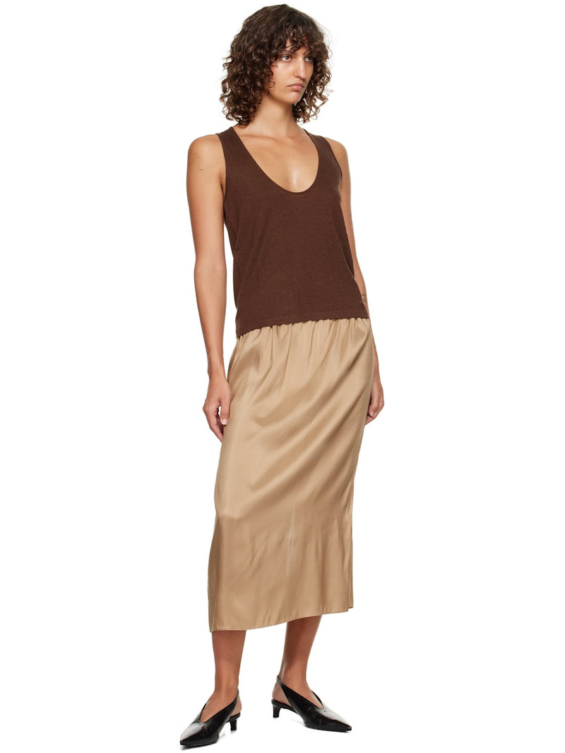 Loulou de Saison Brown Albia LDS Jersey Tank Top outlook