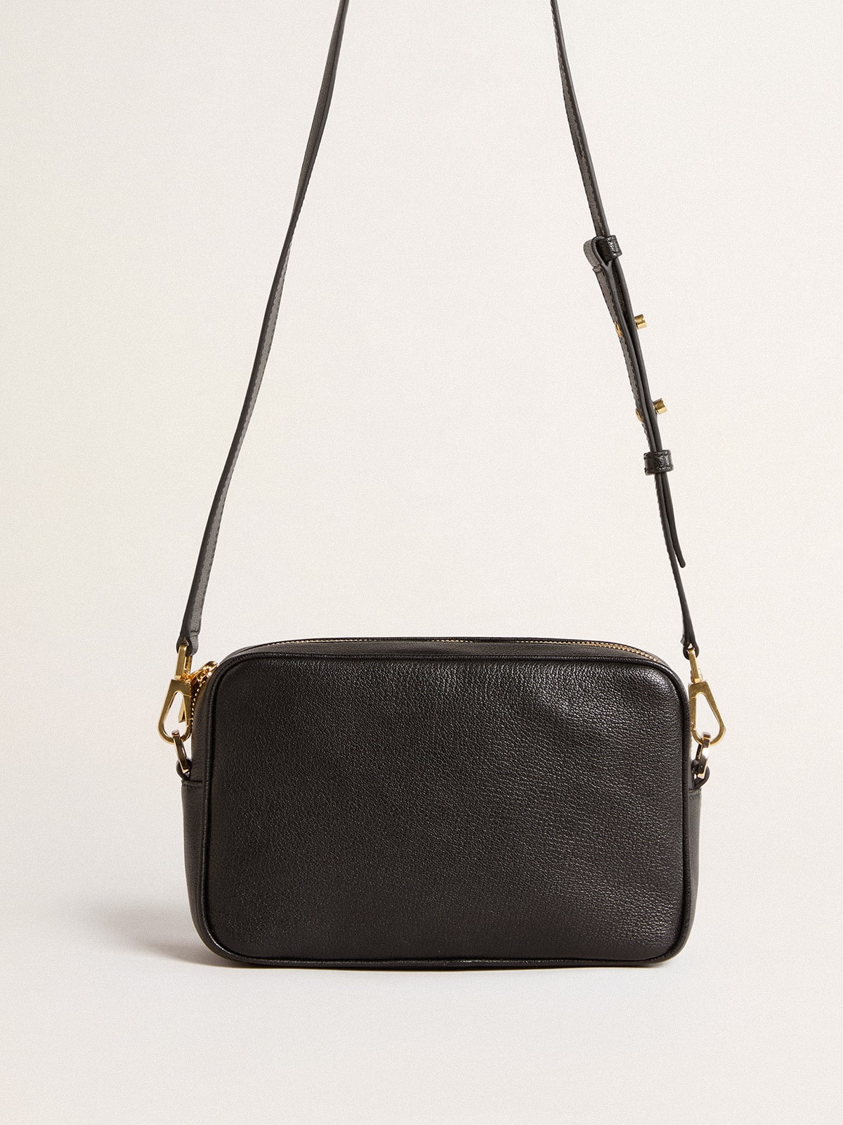 Star Bag in black leather with tone-on-tone star - 4