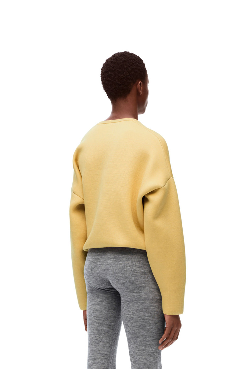 Draped sweater in silk and cashmere 4