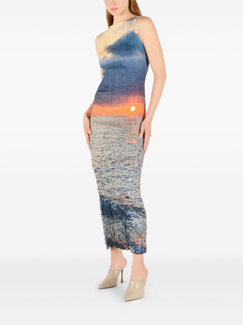 photograph-print maxi dress - 2