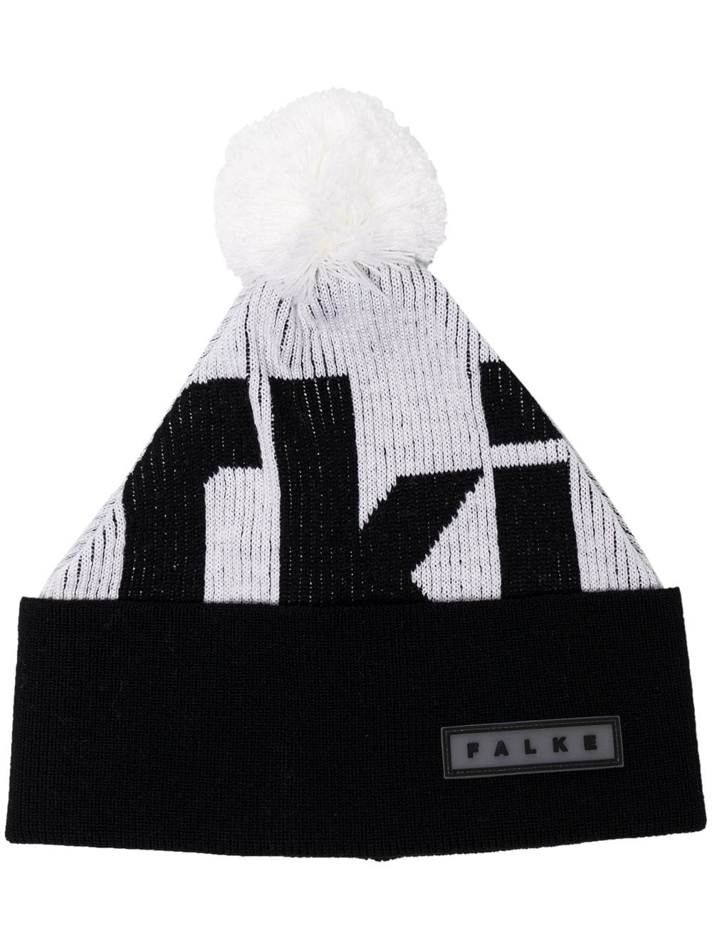 two-tone logo beanie - 1