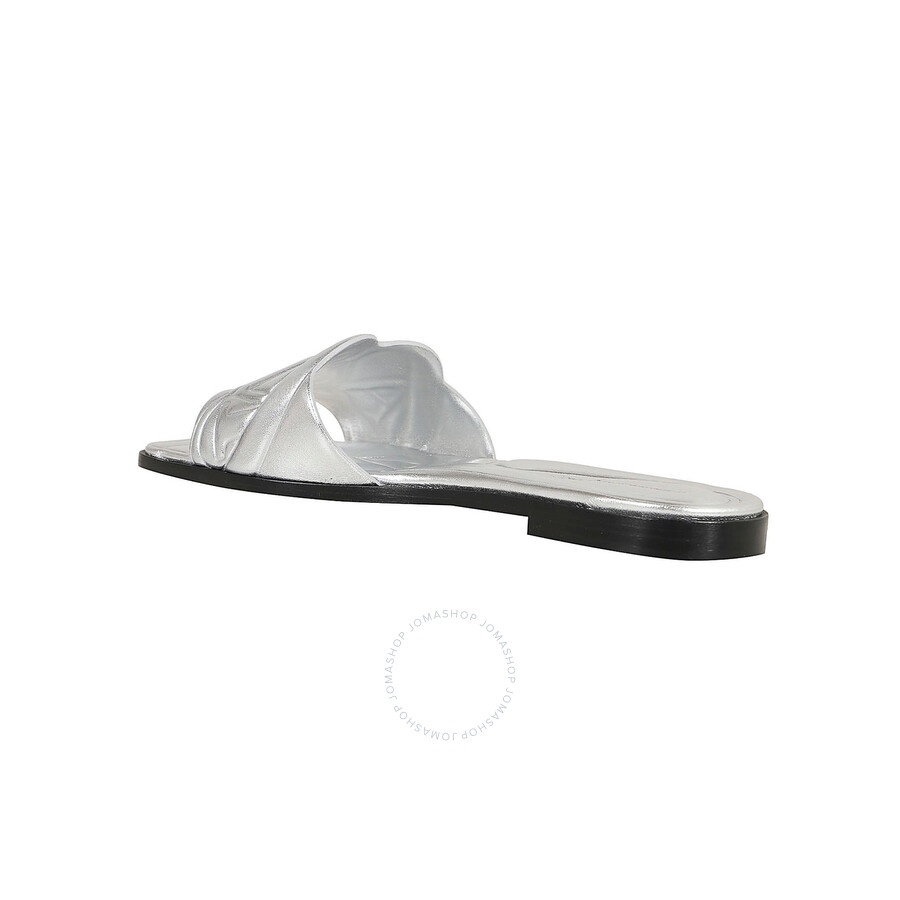 Alexander McQueen Embossed Seal Leather Slides - 3