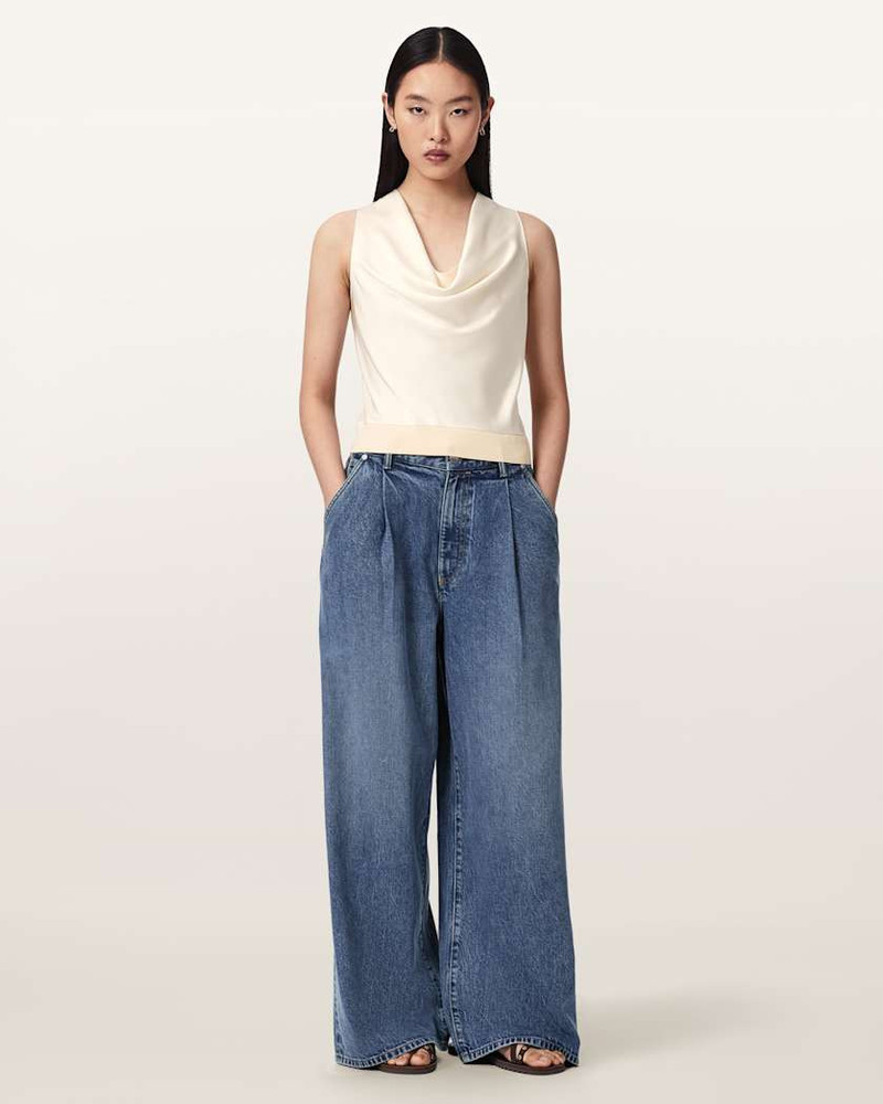 ZOEY SLEEVELESS COWL NECK TANK TOP 4
