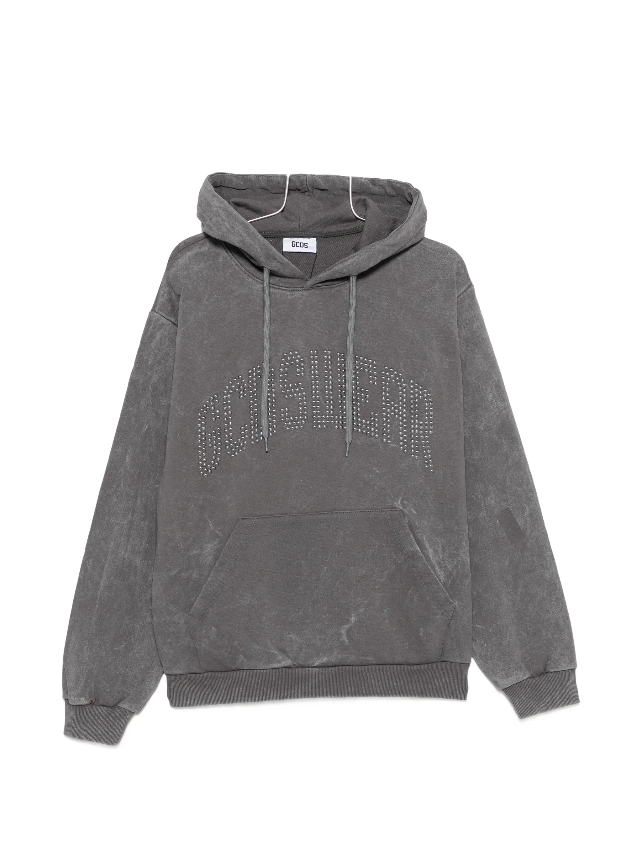 Gcds Studded-logo Long-sleeve Hoodie - 1