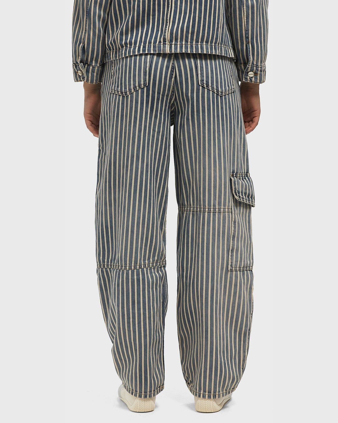 Light Stripe Denim Carpenter Jeans - 3