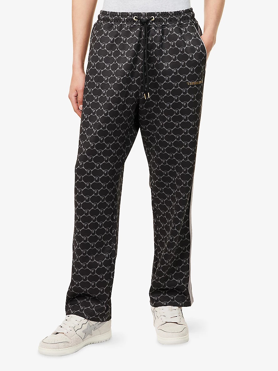 College Mono Drawstring Cotton-Jersey Jogging Bottoms - 3