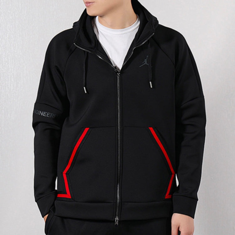 Air Jordan Athleisure Casual Sports Hooded Jacket Black 939941-010 - 3