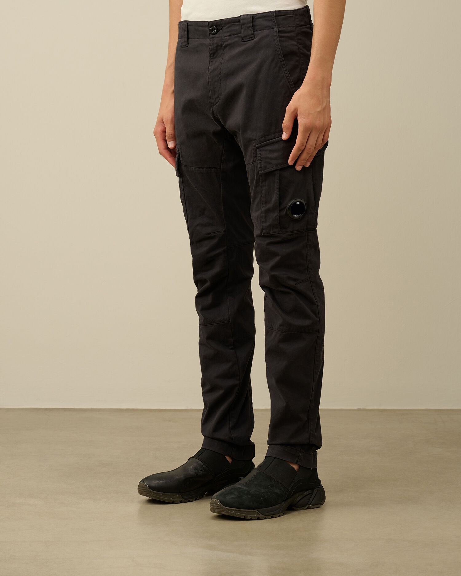 Stretch Sateen Ergonomic Lens Double Cargo Pants - 2