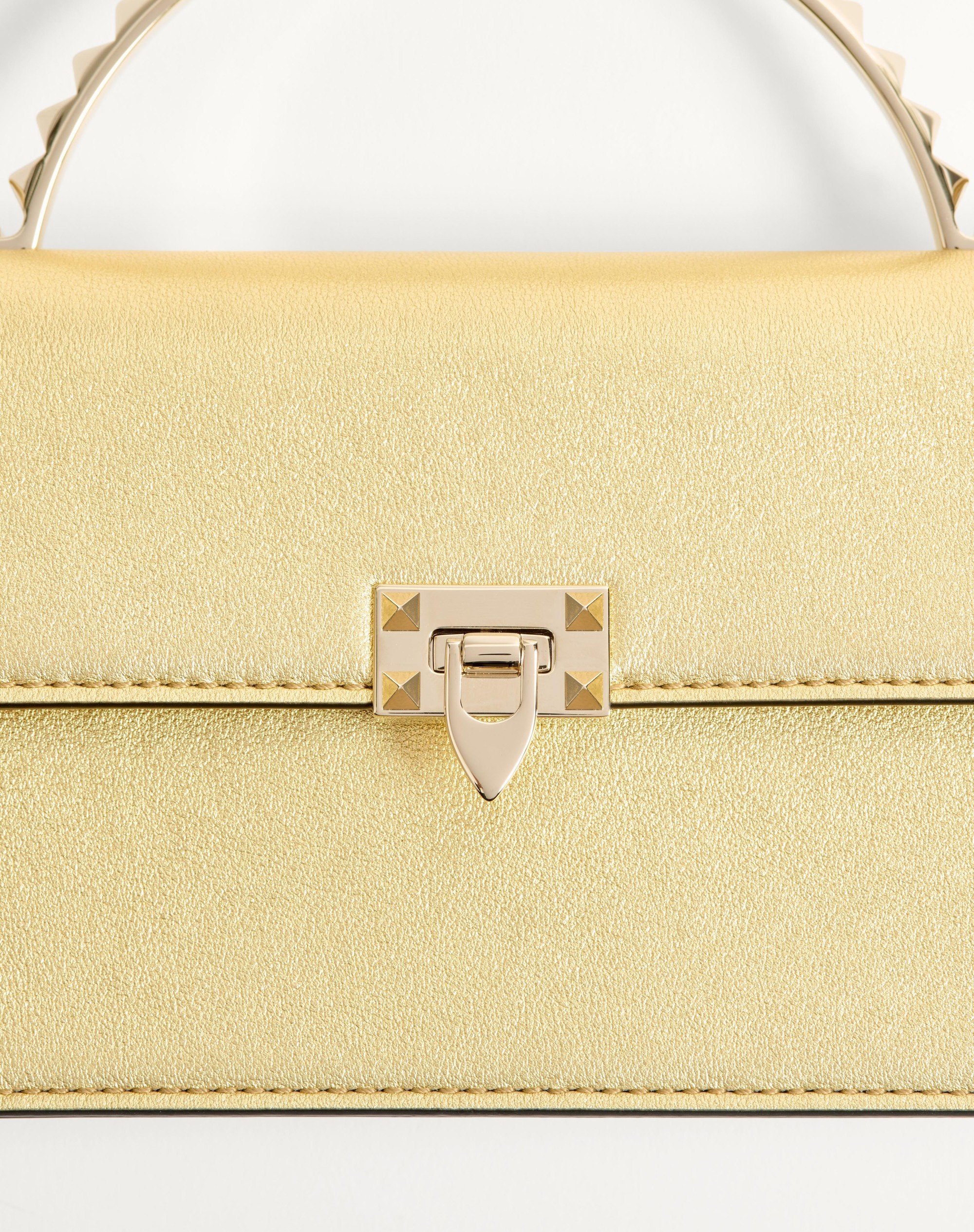 ROCKSTUD MINI LAMINATED CALFSKIN HANDBAG - 8