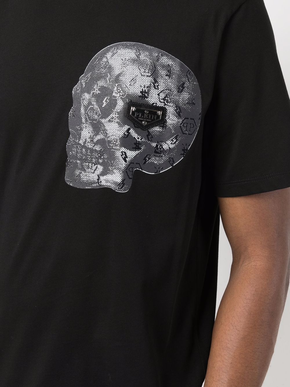 skull-print cotton-blend T-shirt - 6