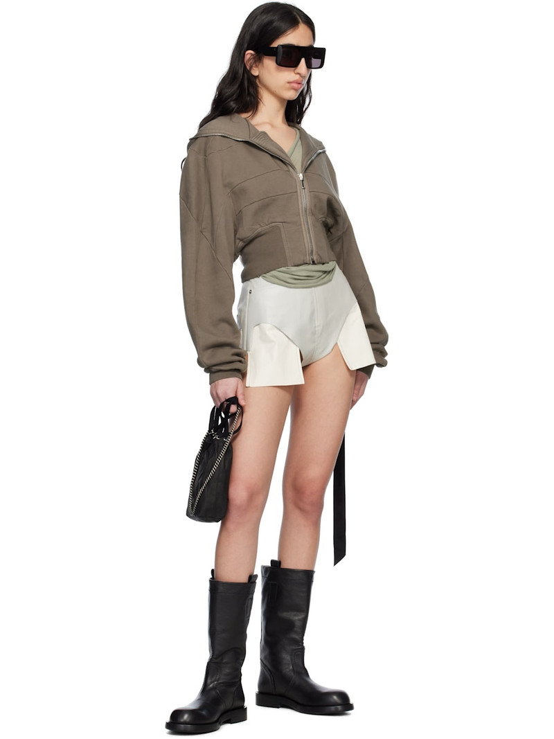 Rick Owens DRKSHDW Gray Hollywood Collage Hoodie outlook