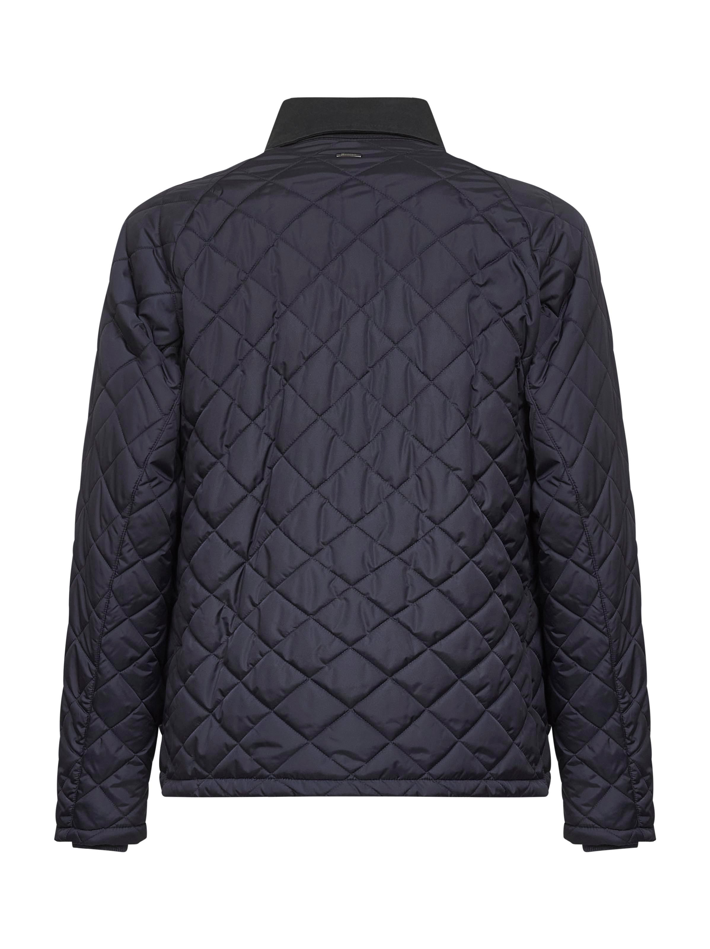 Blue Chamonix nylon and waxed tech cotton jacket - 2