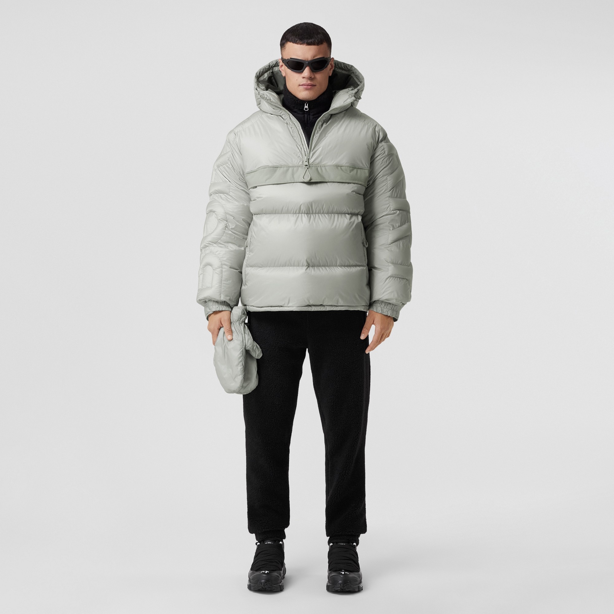 Logo Quilted Nylon Puffer Jacket - 3