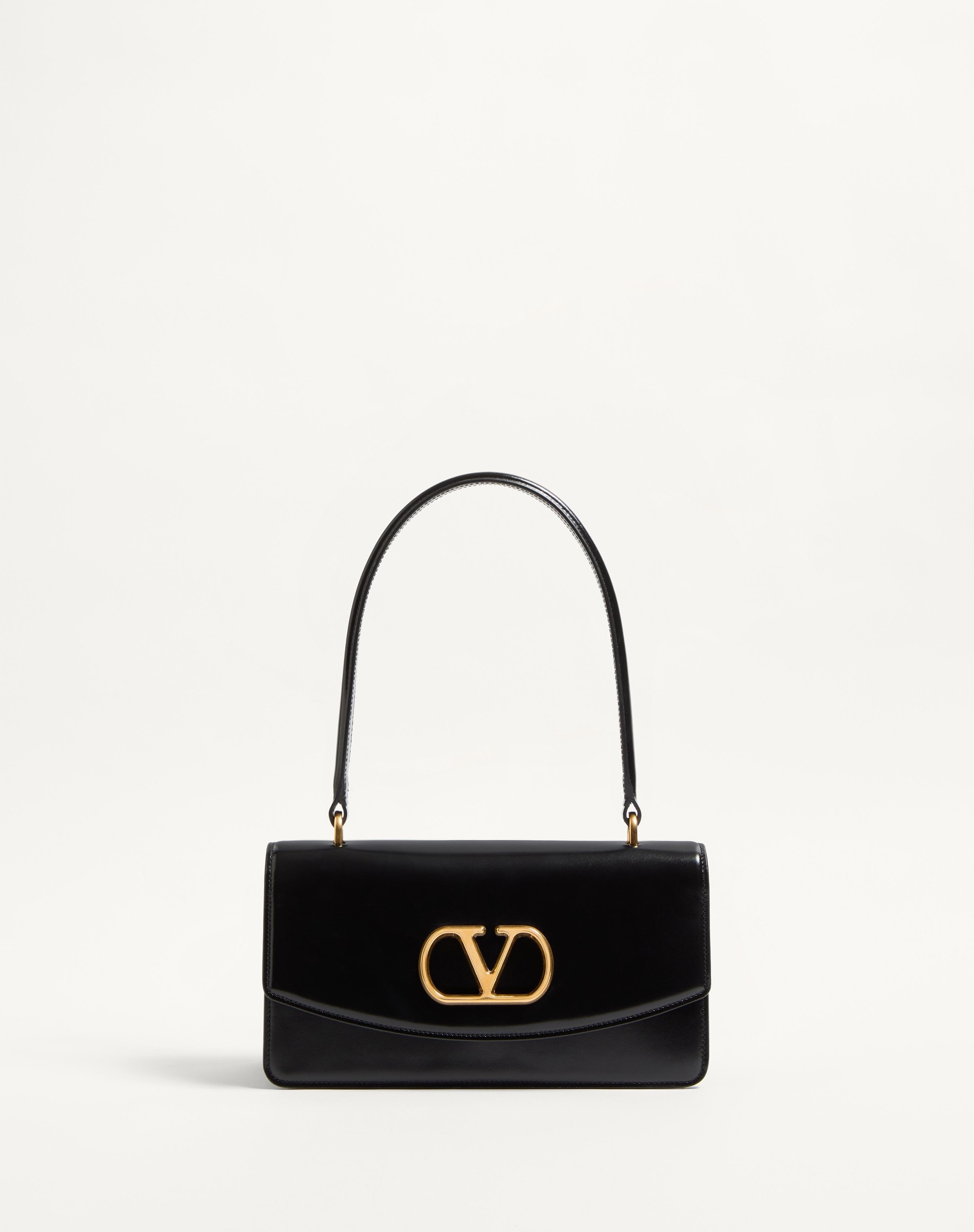 VALENTINO GARAVANI VAIN BAG WITH HANDLE IN SHINY CALFSKIN - 1