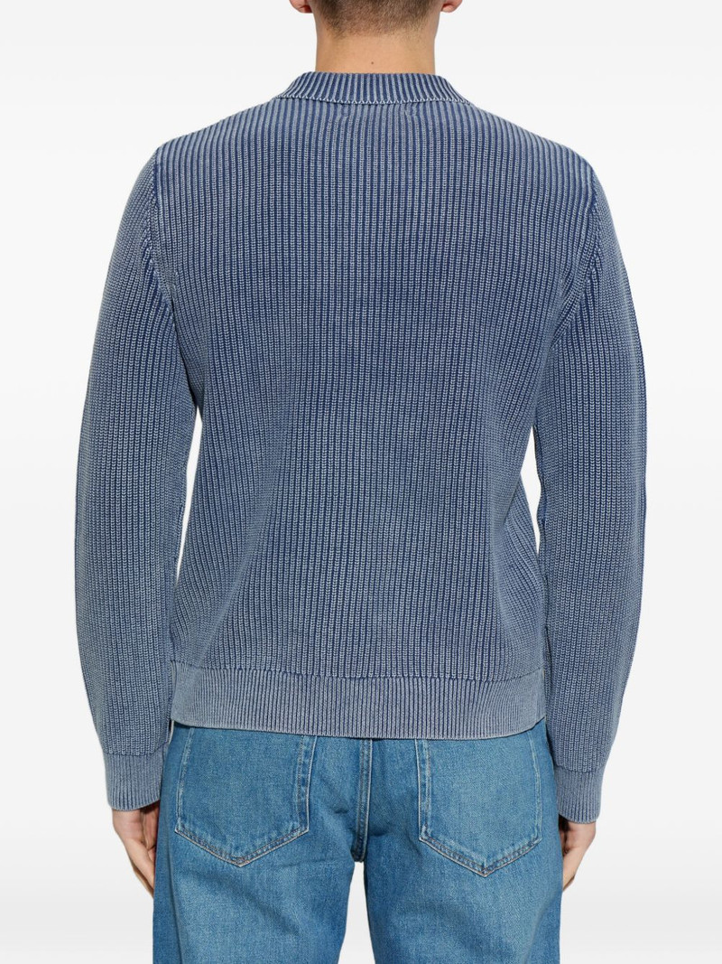 Saearl ribbed zip-fastening polo shirt 4