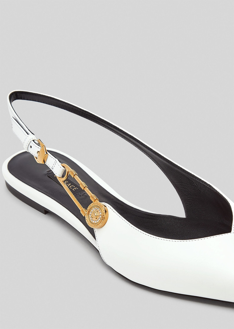 VERSACE Safety Pin Flats outlook