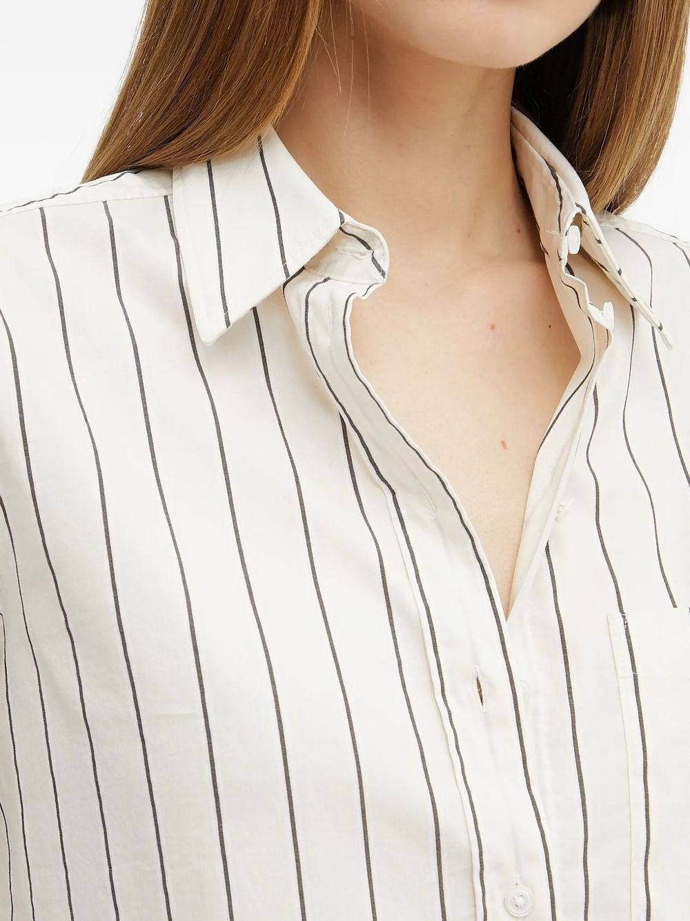 striped button-down shirt - 4