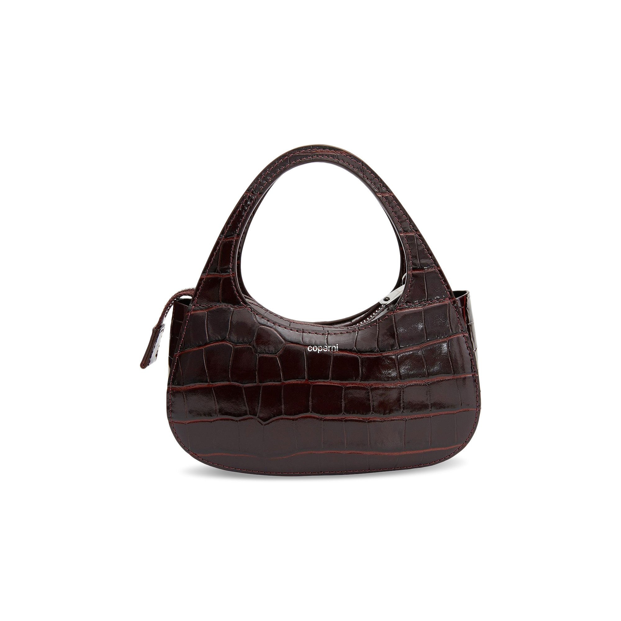 Coperni Croco Micro Baguette Bag Swipe 'Brown' - 1