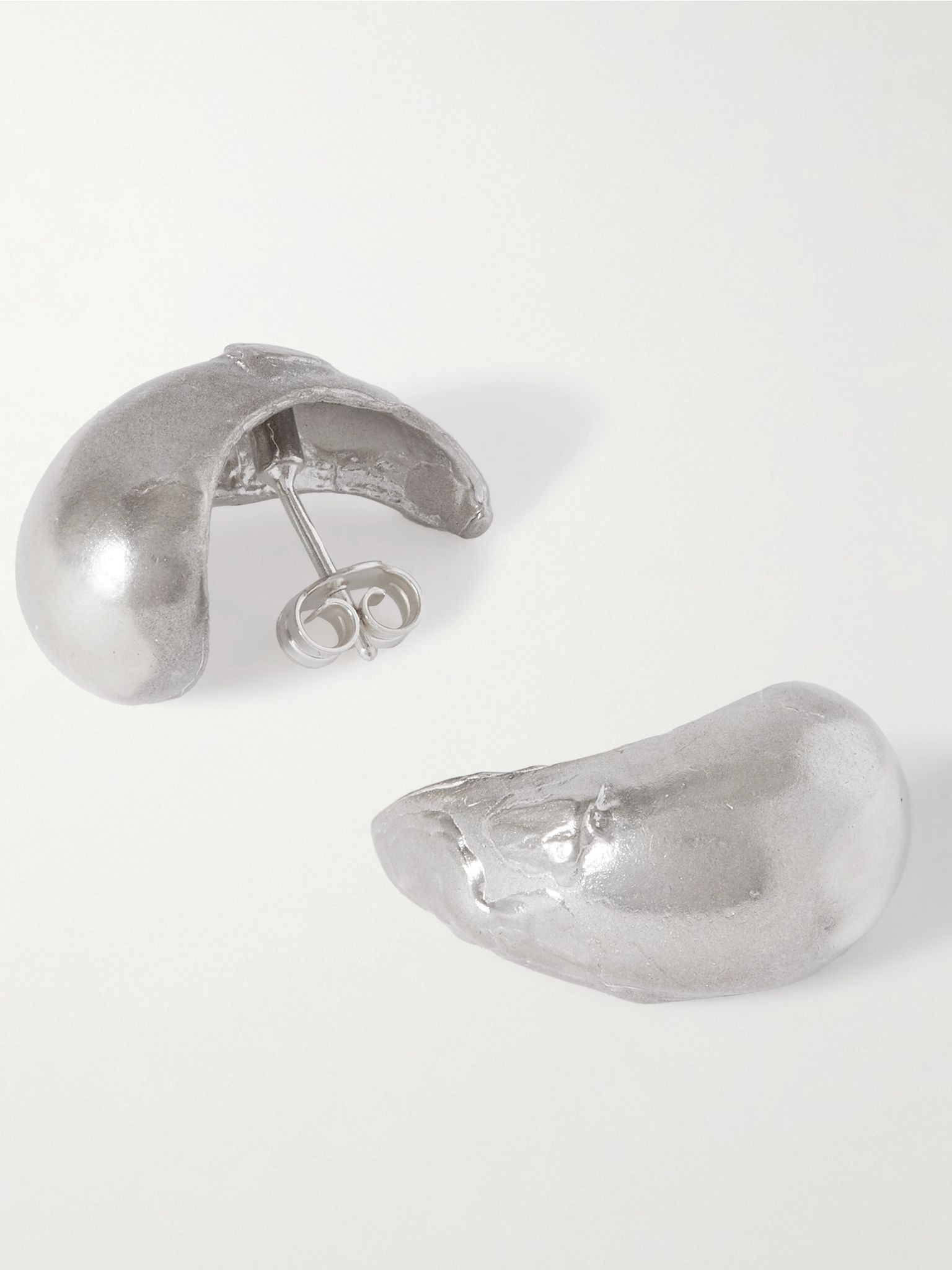 The Abundant Dream recycled silver earrings Silver - 3