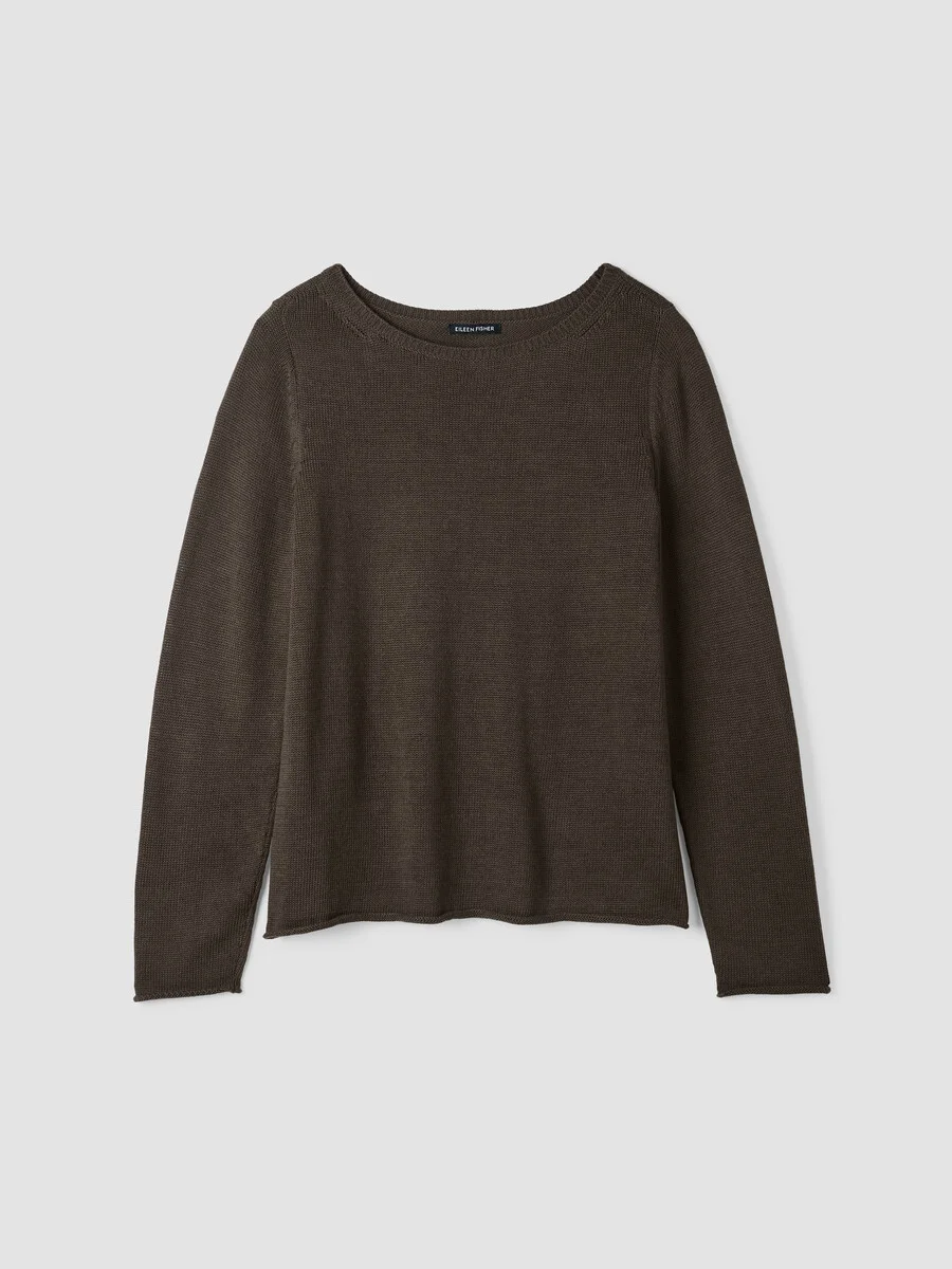 Peruvian Cotton Blend Bateau Neck Top - 1