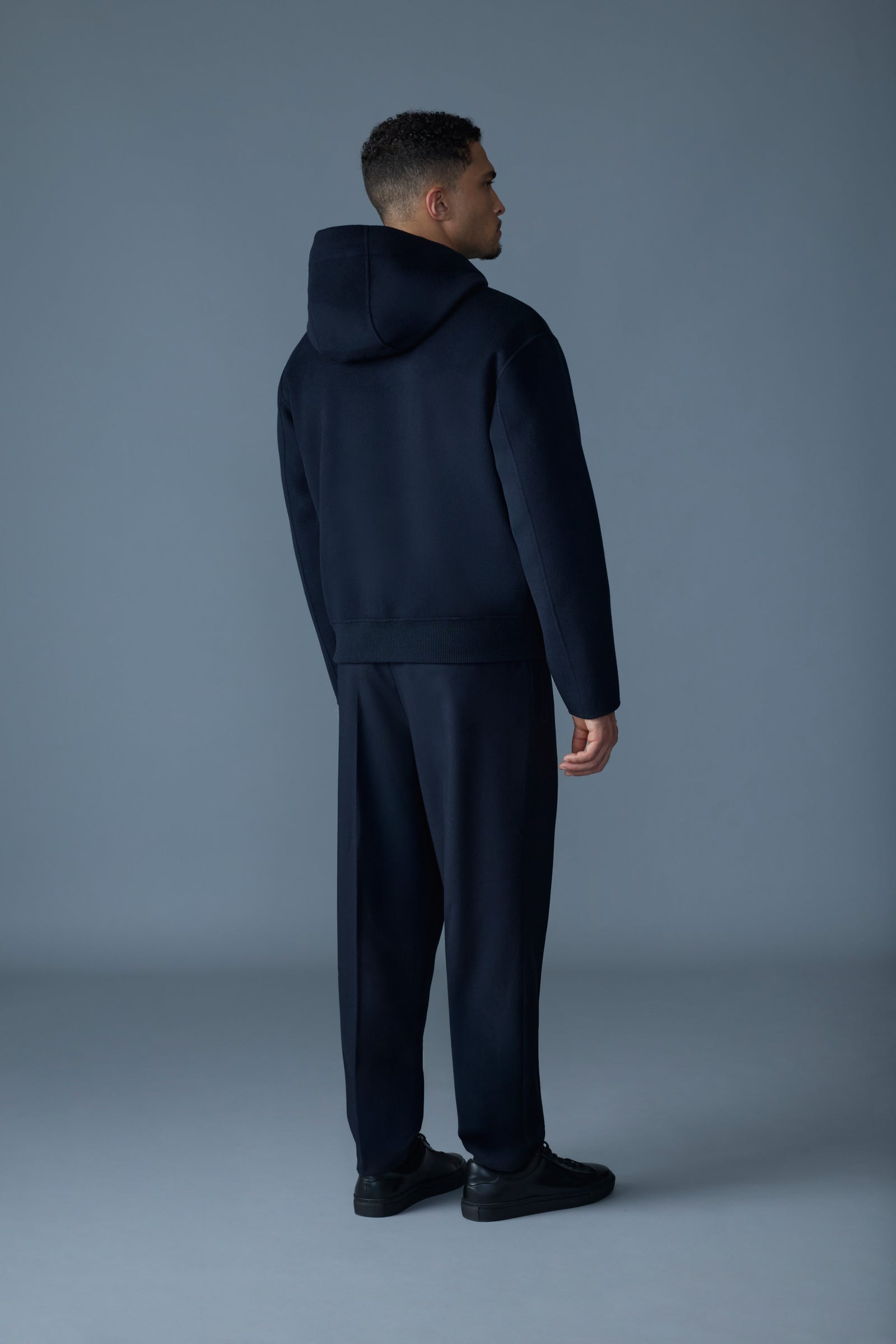 MALIK Double-Face Wool Hooded Jacket - 4