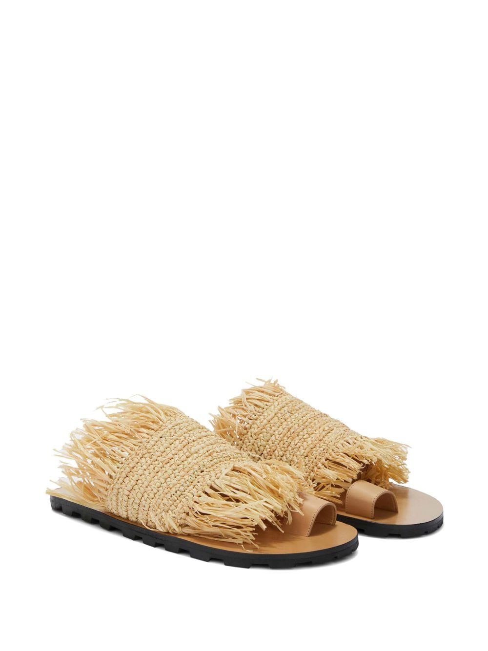 flat straw sandals - 2