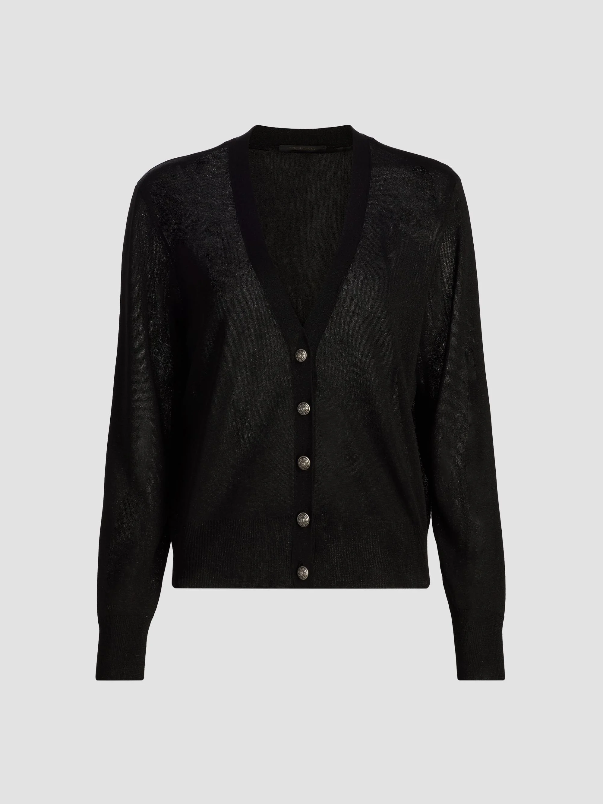 Women's Jenna Jersey Cardigan - Black - 1