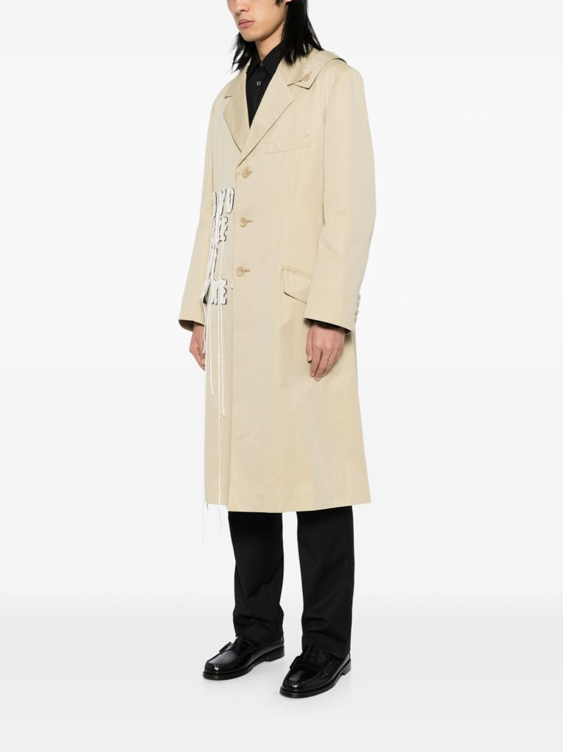 slogan patch single-breasted blazer 3