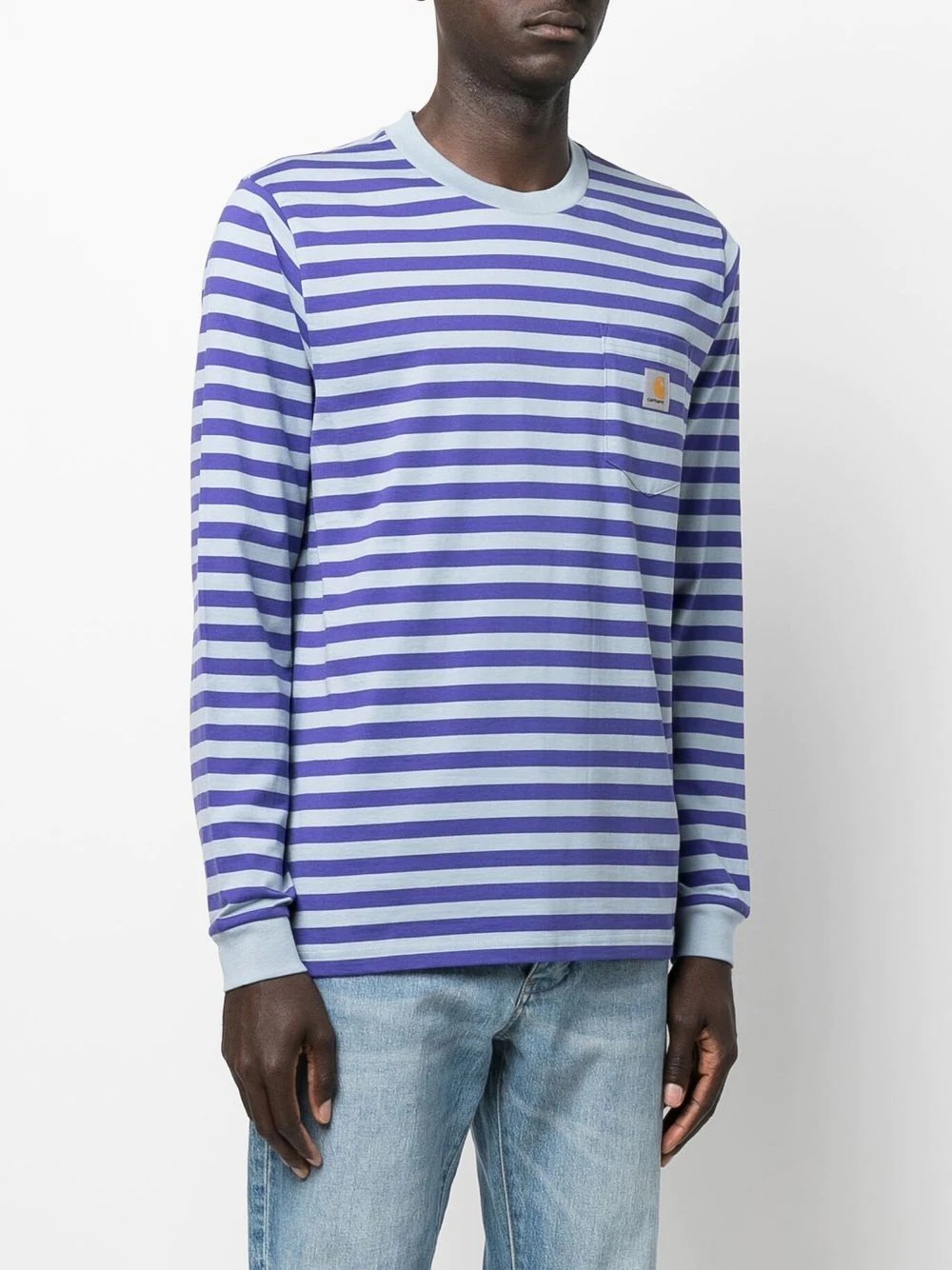 striped long-sleeve T-shirt - 3