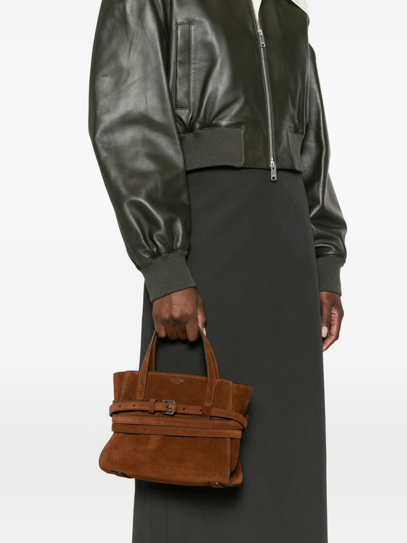 Moschino Tie Me suede tote bag outlook