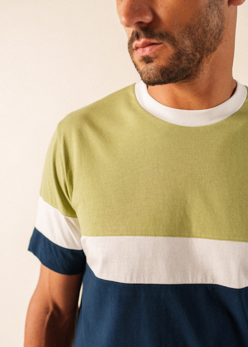 PEYO Color Block Cotton T-Shirt 4