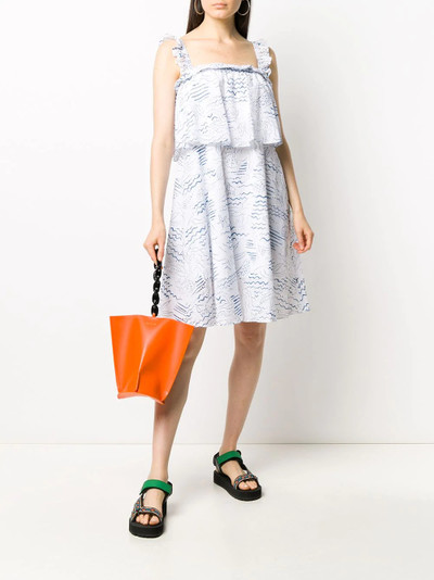 KENZO Wave Mermaid frilled dress outlook