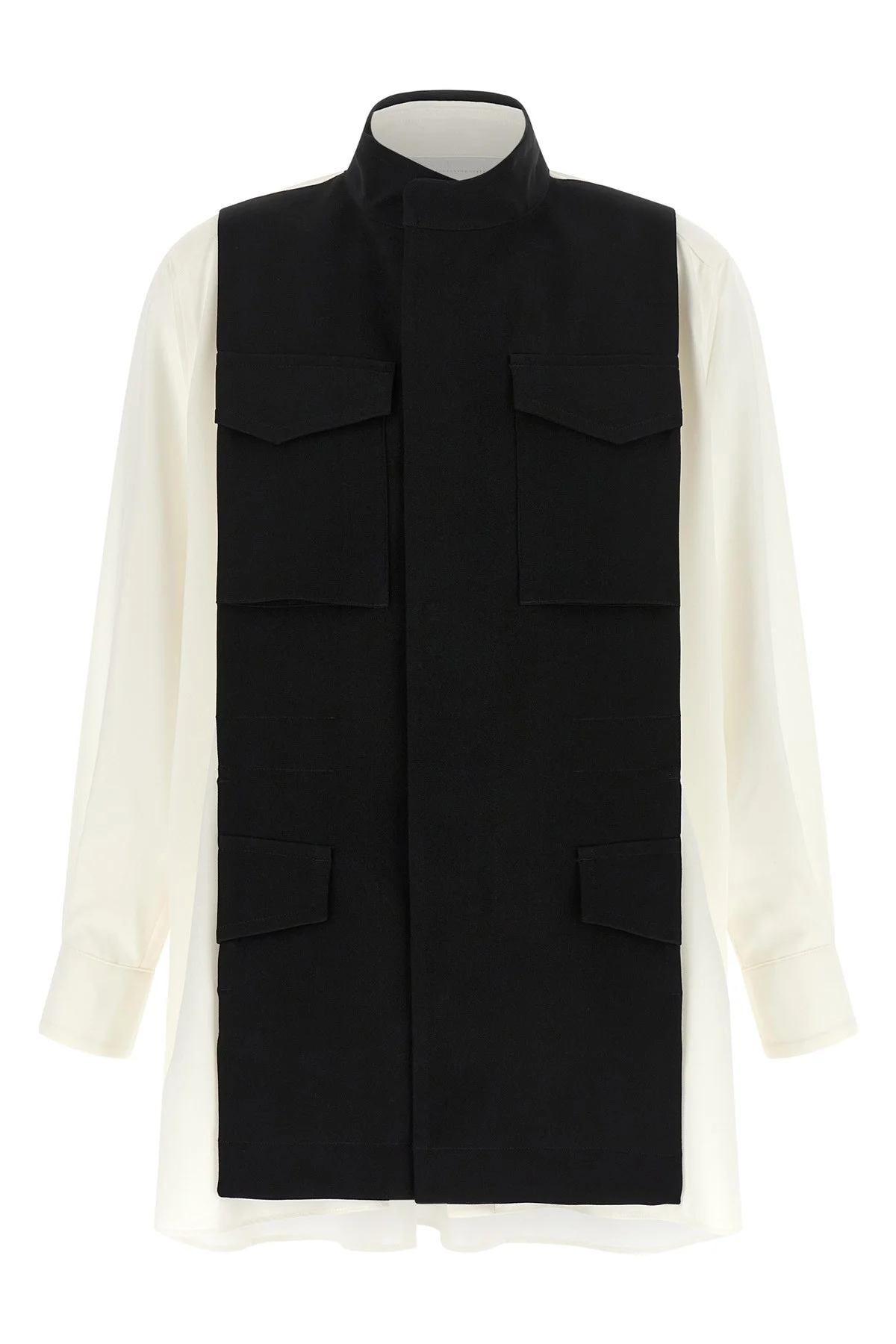 Hybrid Shirt With Front Panel Model. - 1