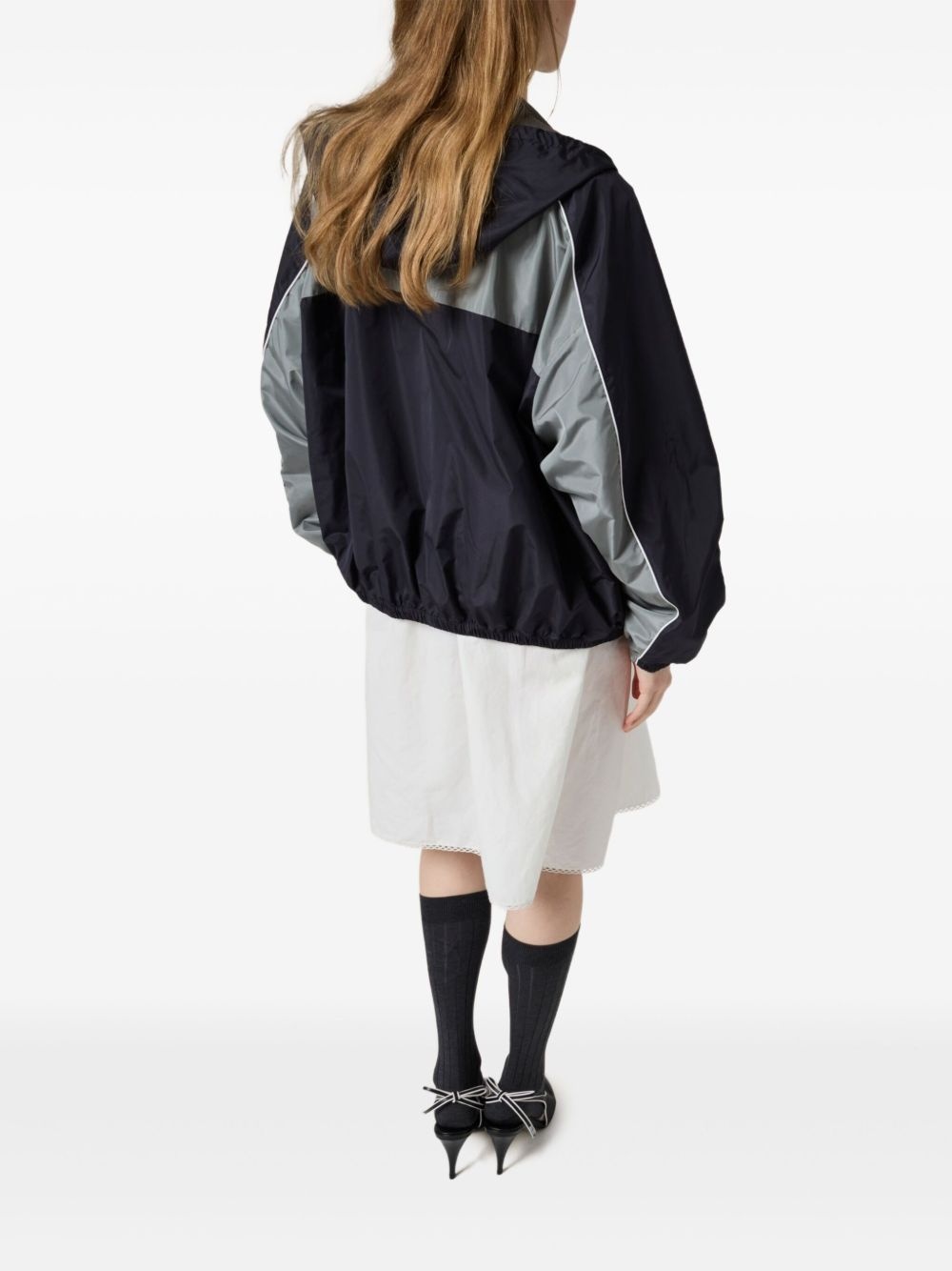 logo-print bomber jacket - 3