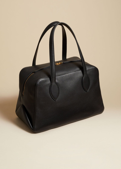 KHAITE The Medium Maeve Bag in Black Pebbled Leather outlook