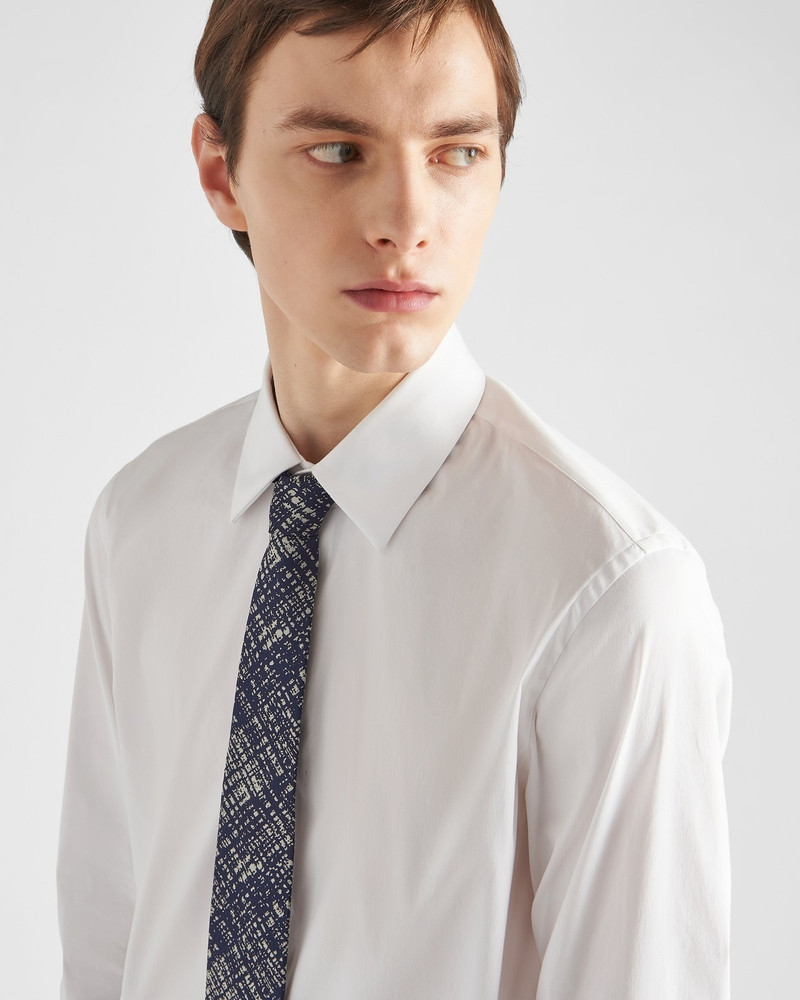 Prada Micro-print silk tie outlook