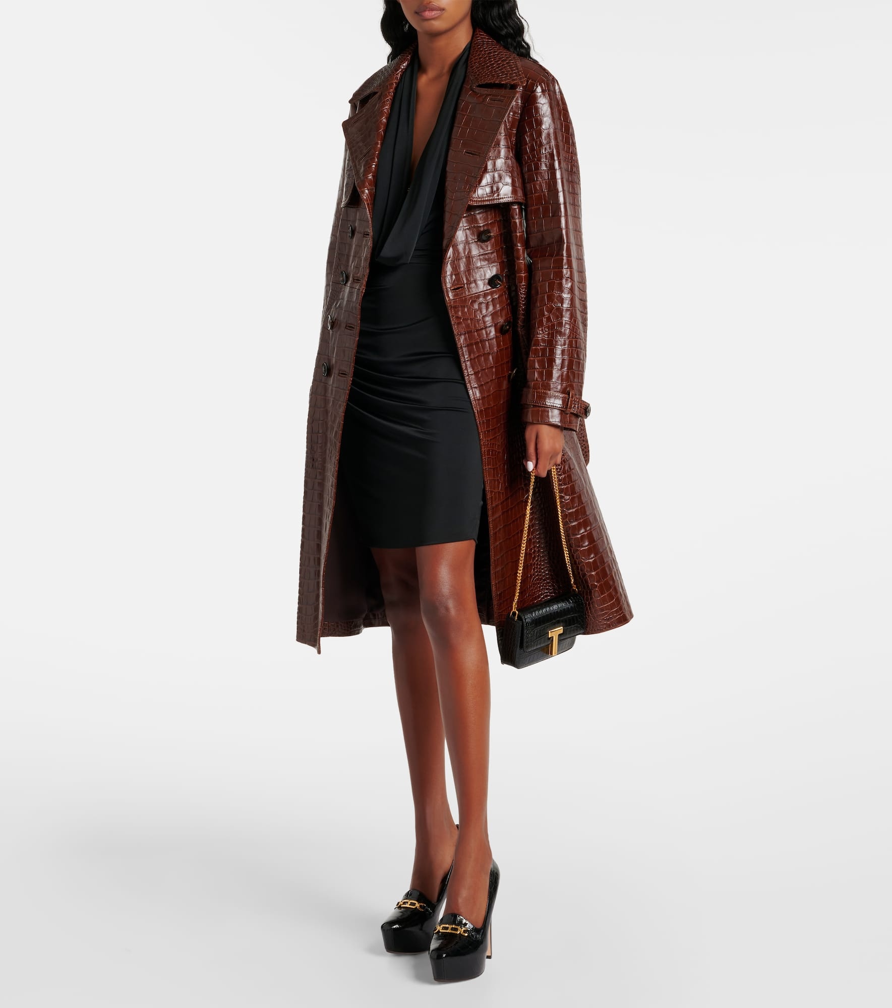 Draped jersey minidress - 2