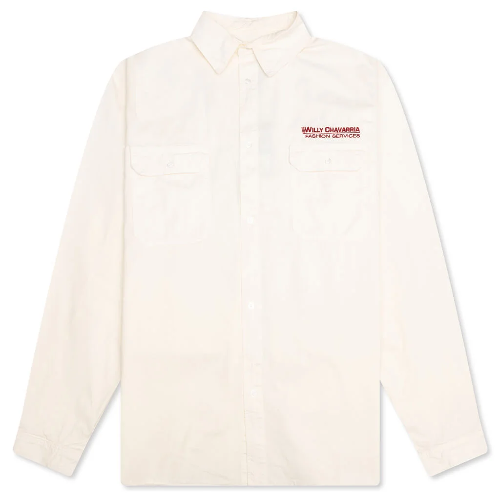CORCORAN L/S SHIRT - WHITE - 1