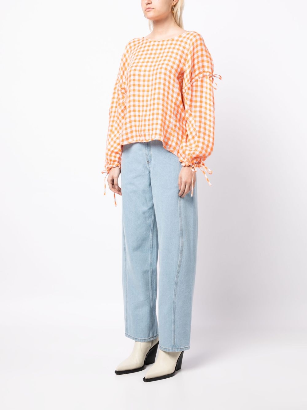 Tapas check-print blouse - 3