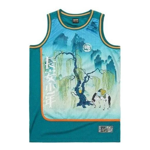 Li-Ning x BADFIVE Graphic Printed Jersey 'Teal Multi' AAYQ513-1 - 1