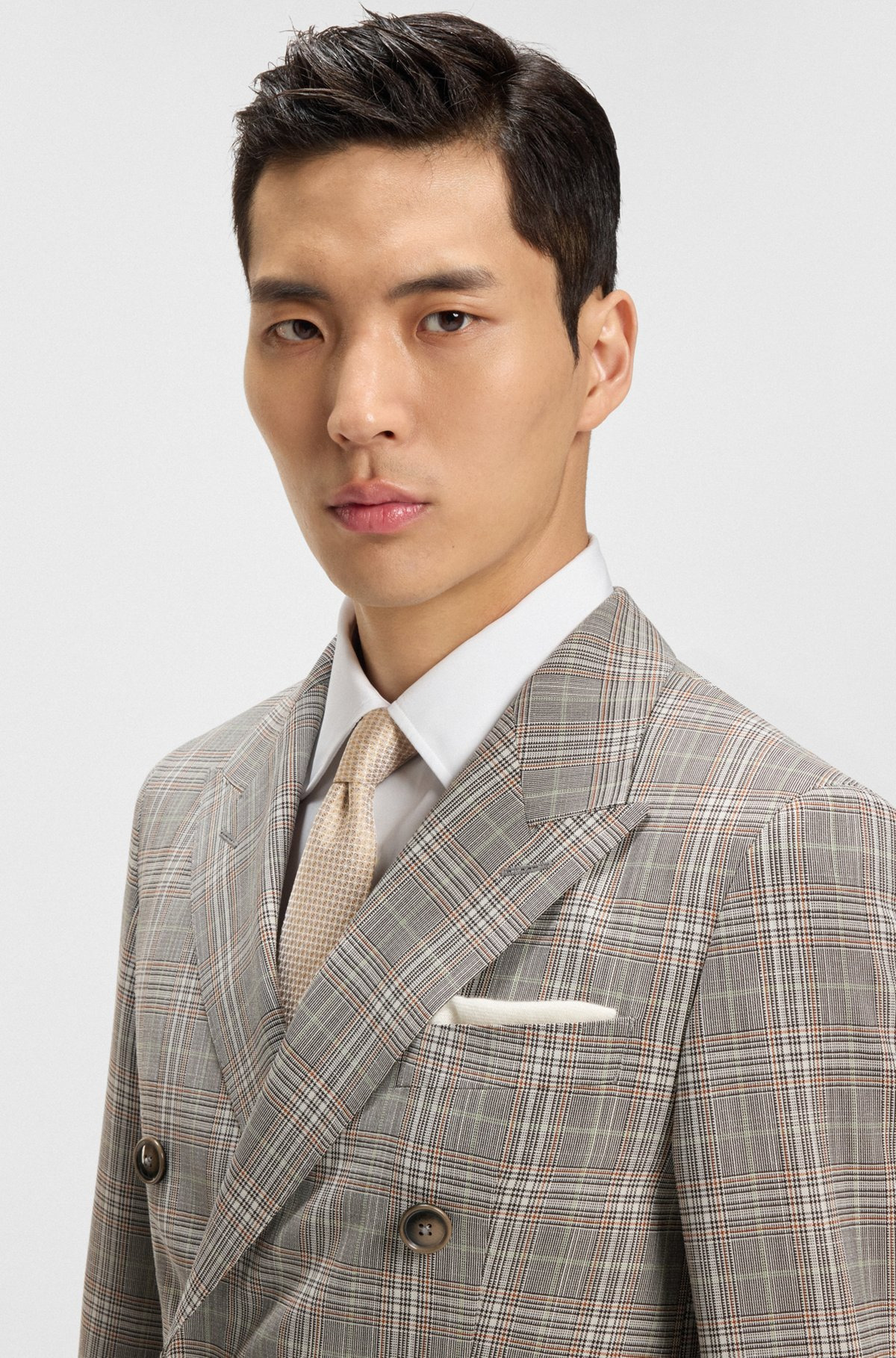 SILK-BLEND TIE WITH MICRO PATTERN - 2