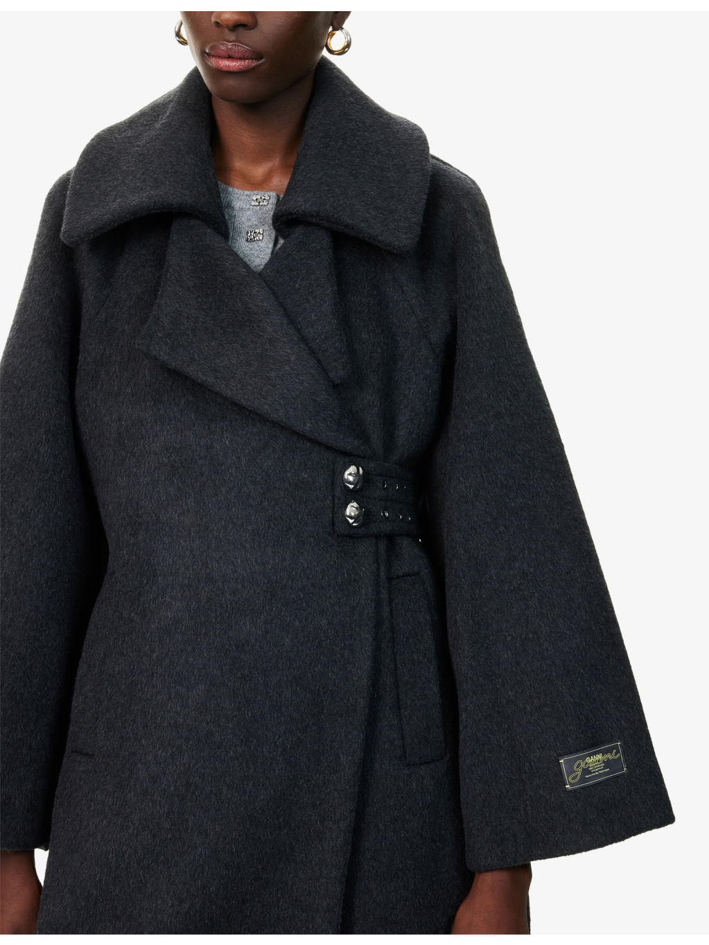 Relaxed-Fit Notch-Lapel Wool-Blend Coat - 5