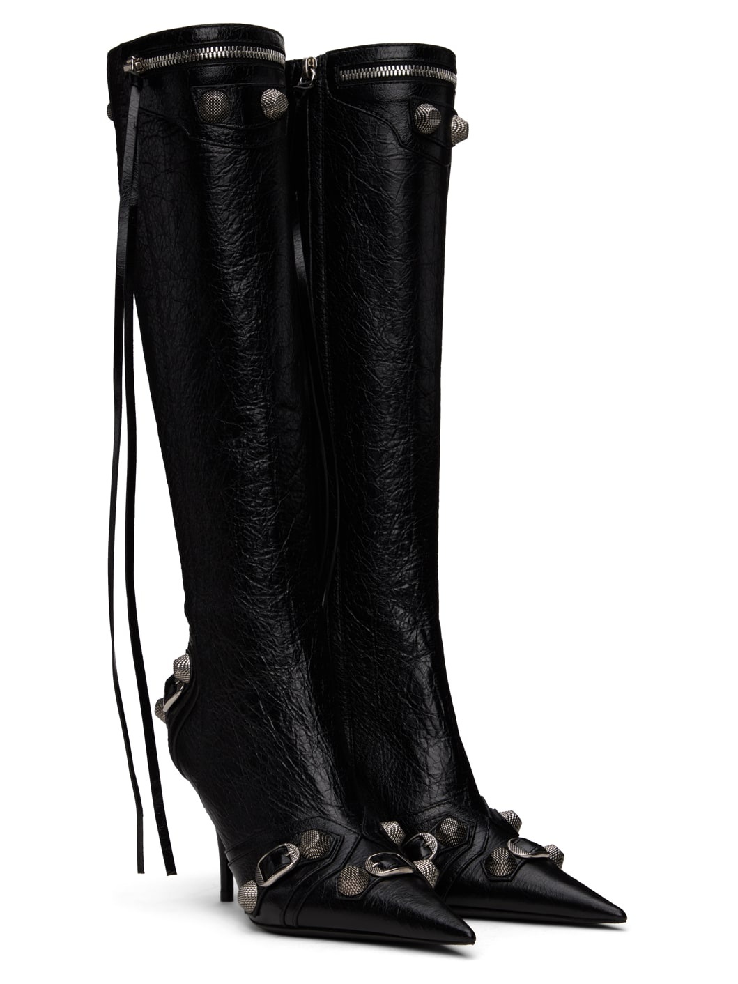 Black Cagole 90mm Tall Boots - 4