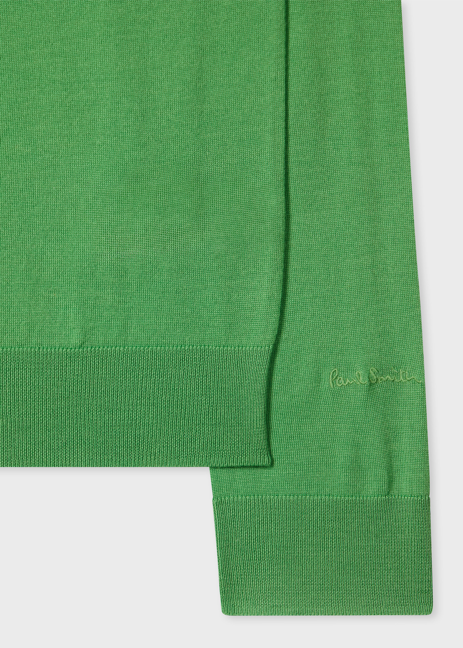 Bright Green Merino Wool Sweater - 2