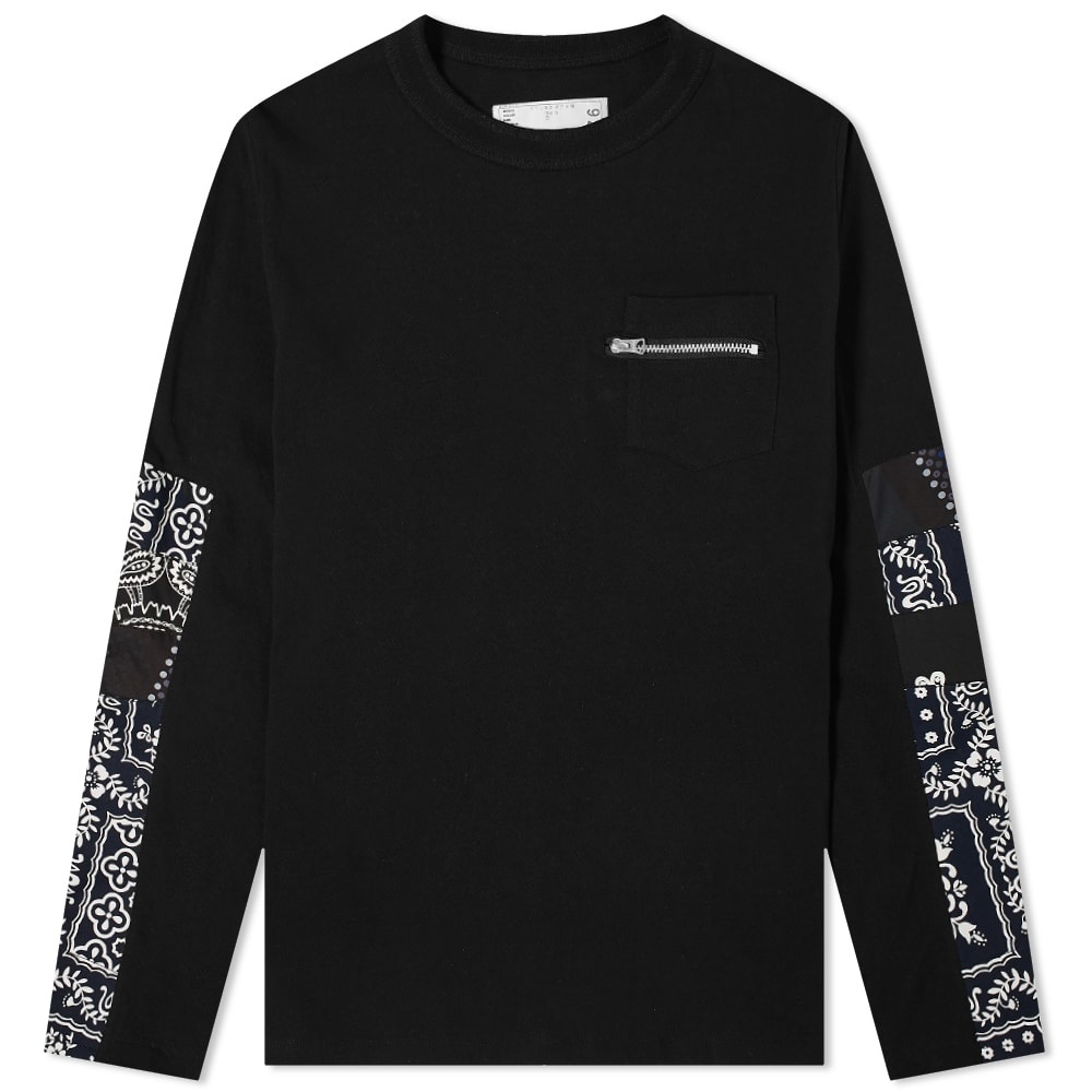 Sacai x Reyn Spooner Long Sleeve Archive Print Mix Tee - 1