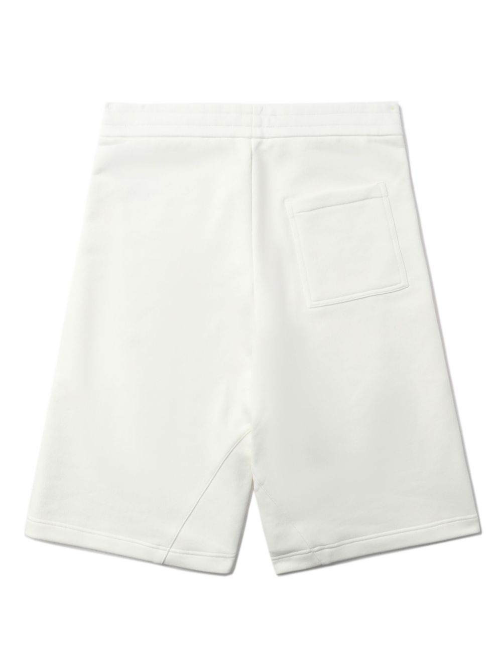 logo-print cotton track shorts - 6
