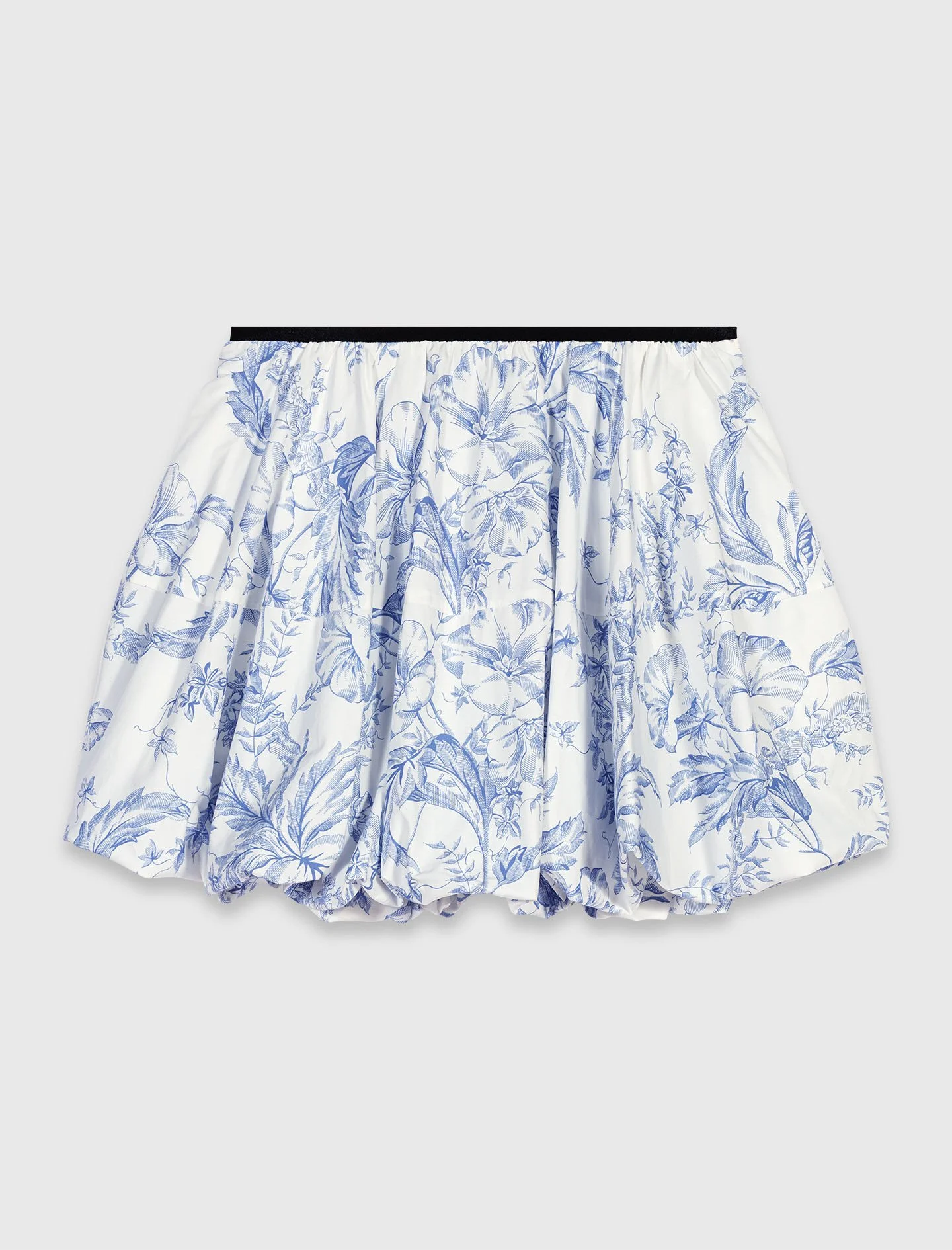 Printed balloon-effect skirt - 1
