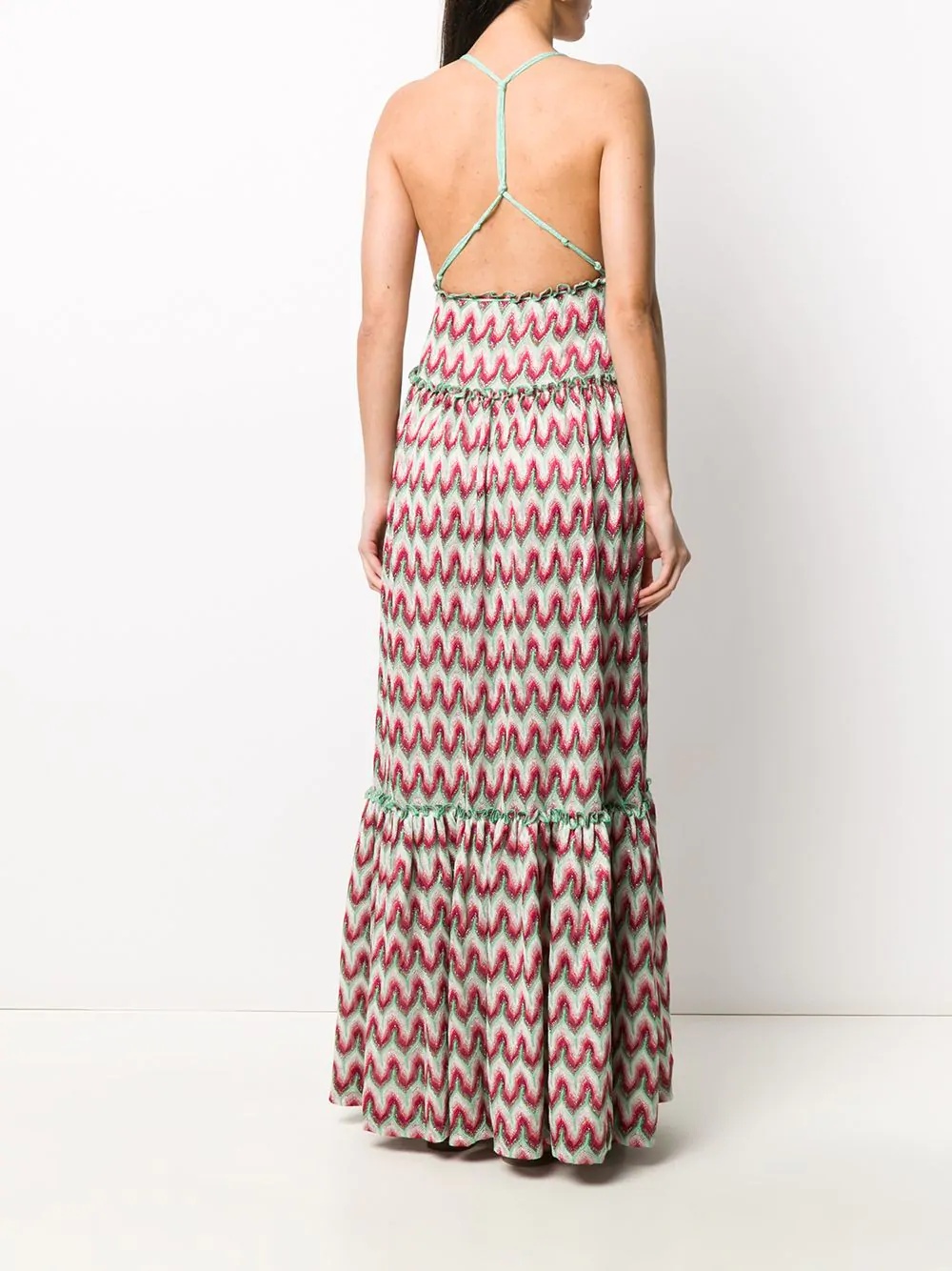 abstract knitted maxi dress - 4