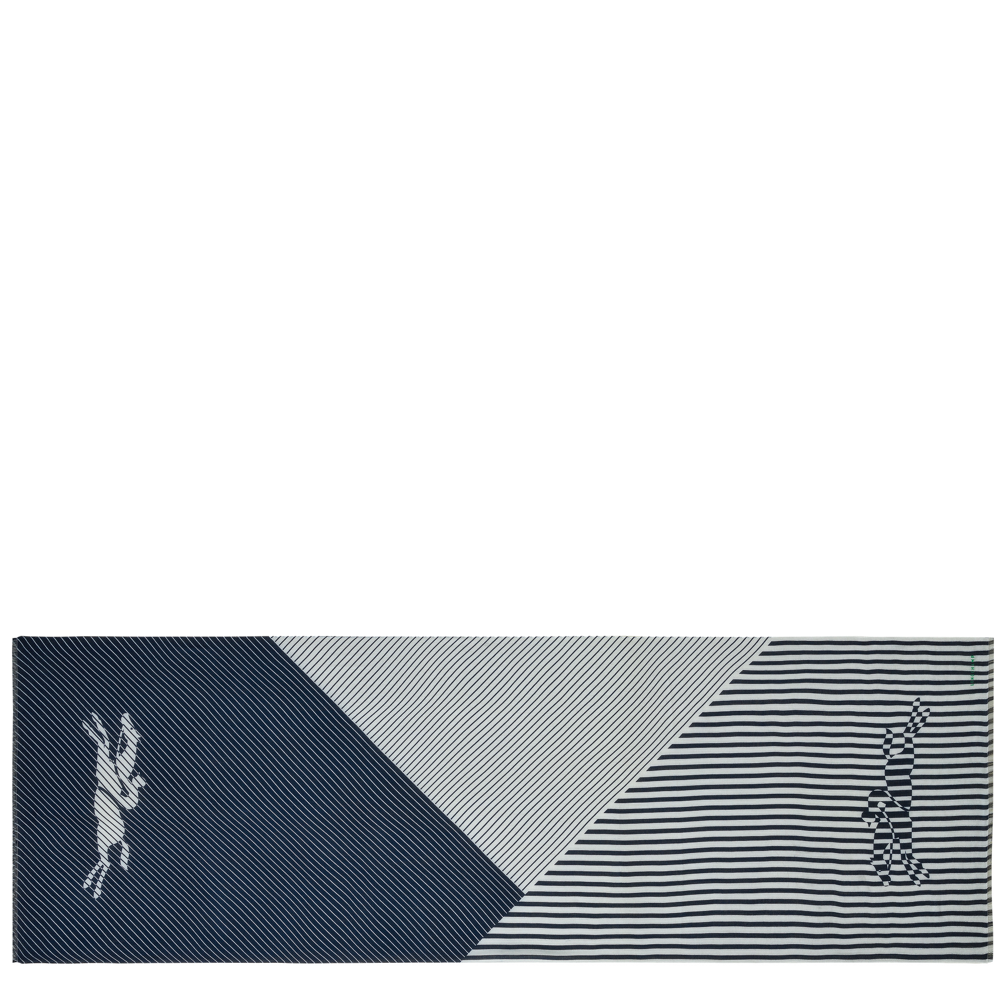 Le Pliage Marinière Stole Navy/White - OTHER - 1